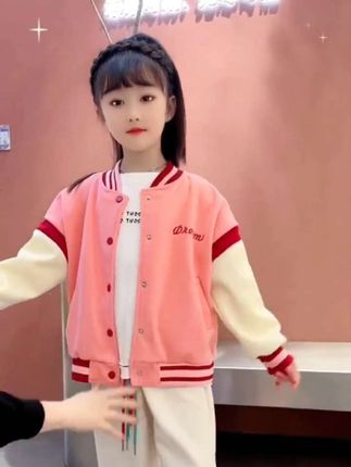 女童棒球服拼色外套春秋2025新款儿童春款童装时髦洋气宝宝上衣潮#高品质童装 #潮童必备 #萌娃穿搭 #春秋穿搭 #生女儿就是用来打扮的