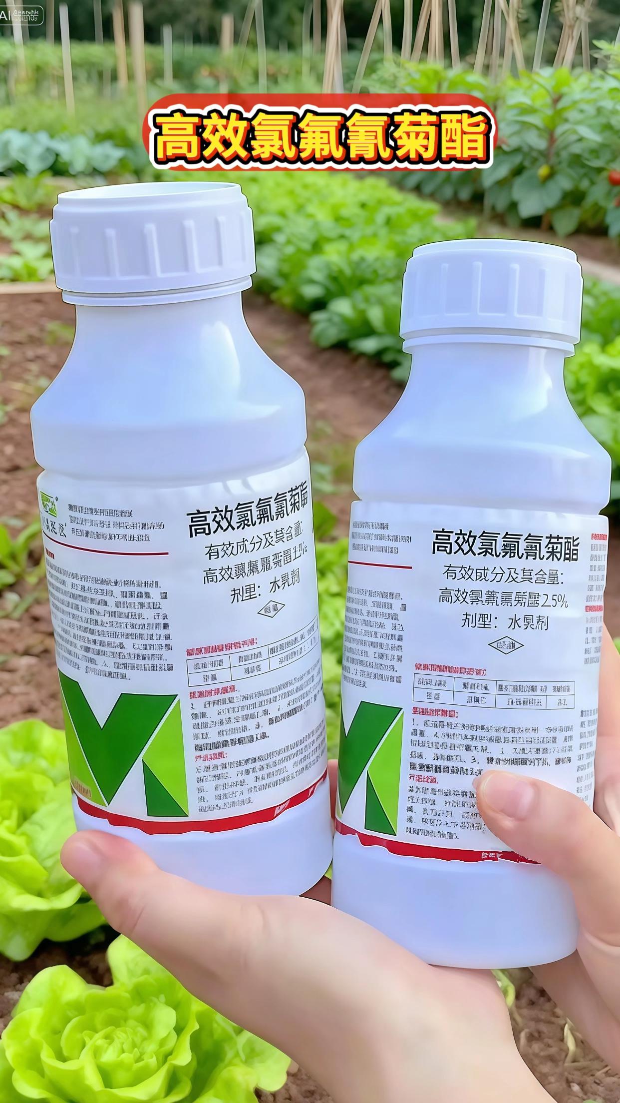 全新升级版高效氯氟氰菊酯杀虫剂来啦~家人们,今天介绍这款全新升级版高效氯氟氰菊酯杀虫剂,它渗透力强,持效期长,能有效防治蚜虫,食心虫,地老虎,借壳虫,菜青虫等多种抗性害虫。是地上地下虫害的克星。并且它使用范围广泛,瓜果蔬菜,园林花卉大田作物等多种农作物都可以使用。一瓶500克兑水600斤,对着作物均匀喷湿即可。现在厂家搞活动,一瓶也包邮。使用了它呀,让您家的作物绿色健康茁壮生长。欢迎大家选购!#新农人计划 #杀虫剂 #三农 #高效氯氟菊酯#种植小技巧@抖加🔥上热门🔥dou+🔥热点宝