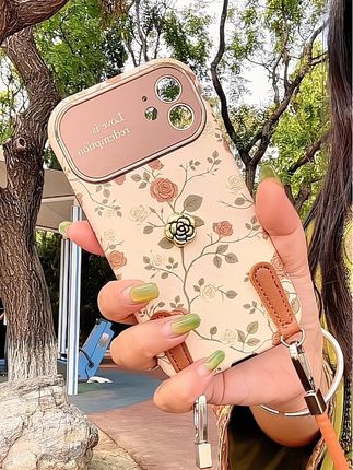 【进口小羊皮】适用苹果16promax手机壳立体山茶花彩绘iphone17pro#苹果16promax手机壳 #苹果17pro手机壳 #百搭 #新款 #ins风
