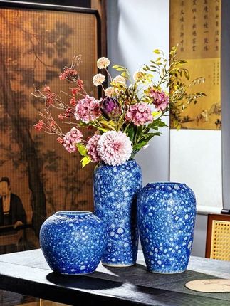 台面装饰花瓶特色釉水景德镇干插花鲜花器手工雕刻花盆热卖百搭风 #好物推荐🔥 #景德镇陶瓷#美观实用 #高档大气上档次