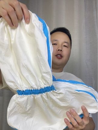 (拍一发50只)一次性高筒防护靴套养殖喷漆防水防尘防雨无纺布鞋套#鞋套