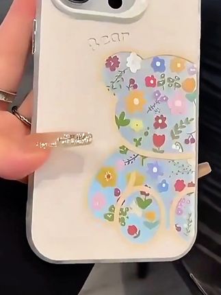 磨砂彩银适用iphone16promax苹果15/14/13华为小米兔子小熊手机壳#手机壳推荐#多款可选 #好物推荐🔥