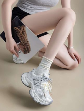 NEW BOLUNE/新百伦夏季网面透气老爹鞋增高ins休闲跑步鞋厚底-X#男女同款鞋#网面透气老爹鞋#休闲跑步鞋#增高不增重#清凉舒适不闷脚不累脚
