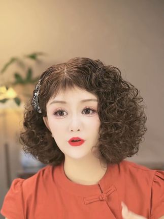 慵懒感拉满的羊毛卷简易好打理#时尚假发 #假发