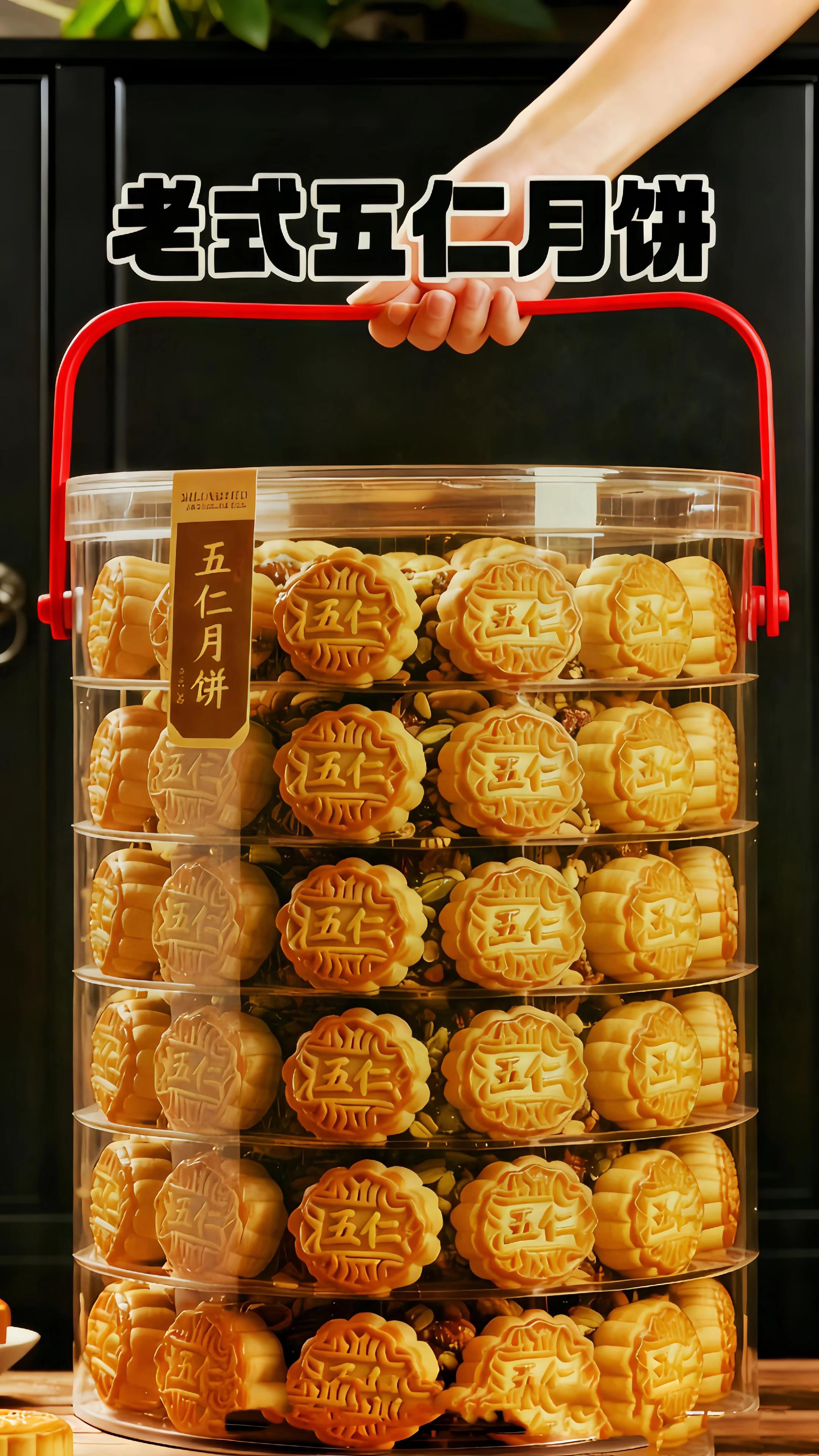月饼。颗颗有料!老式五仁月饼,一口咬到满口香!宝子们,就爱这口老式五仁的扎实!看看这月饼里的颗粒,核桃、杏仁、瓜子仁…大颗大颗的果仁混着糖渍果料,每一口都能嚼到脆香,满满都是小时候的味道~ 饼皮是老师傅揉的,酥松带点嚼劲,不硬不噎,咬开就能看到密密麻麻的果仁颗粒,没有乱七八糟的添加,全靠真材实料撑着。甜咸调配得刚好,果仁的香、饼皮的润,在嘴里混着超和谐,一点不腻。 中秋快到了,这种带大颗粒果仁的老式五仁越来越少见,摆进礼盒送长辈显心意,自己吃着也过瘾。不管是配茶当点心,还是全家分着尝,都透着团圆的暖乎劲儿~ 家人们,想找这口经典味的别犹豫,赶紧囤,让五仁颗粒的香承包你的中秋~ #老式五仁月饼 #颗粒满满 #中秋味道 #传统糕点 #真材实料