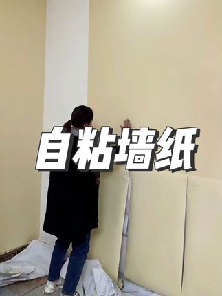 #纯色自粘墙纸 #防水防潮易擦洗 #墙面翻新改造 #自己在家就可以贴