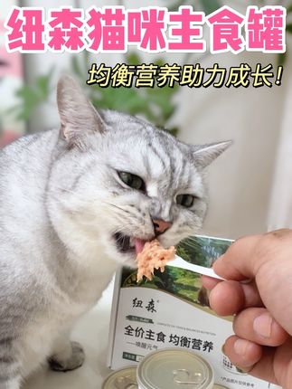 纽森家的罐头,我看谁还没吃过,能吃肉又能补水,你不来试试?#纽森 #纽森猫罐头 #纽森猫主食 #新手养猫 #萌宠出道计划
