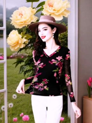 姐妹们,秋天的衣服你们都买了吗?这件是我入手的长袖打底衫,真的太喜欢了,它是这种的版型,,而且还是V领的设计,显气质,关键是它的面料也很舒服,是那种很的感觉,穿上身就很合适,平时出门逛街或者上班穿都很合适。#谁穿谁漂亮 #优雅气质 #时尚洋气