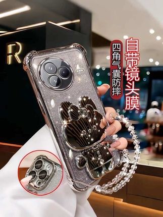 适用小米Civi5Pro网红手机壳女可爱潮补妆镜子支架25067PYE3C外壳#小米 #小米手机壳 #支架手机壳