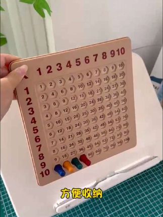 爸爸教儿子数形结合学乘法,先理解其含义,不用死记硬背,边玩边学,掌握更牢固,磁吸设计不易丢#乘法口诀 #小学数学 #乘法教具 #乘法