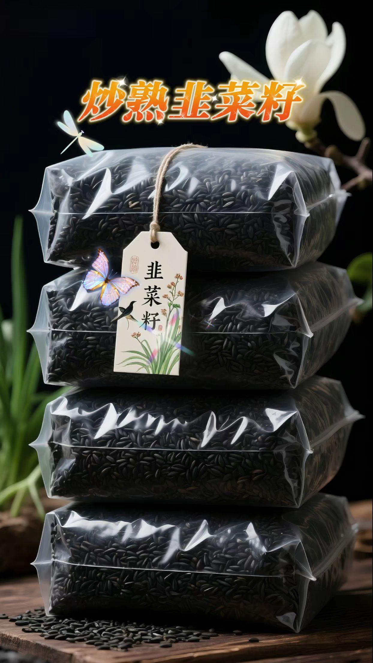 快抢!韭菜籽实惠价了!抢到就是赚到,手慢无! 这农家的韭菜籽高品质还划算! 它都是炒熟加工好的,干净无杂,免洗! 泡水喝上一口,沁人心脾,清香韭味萦绕舌尖,给你一种呼吸大自然的享受! 无薰硫不染色,自然原色原香,粒粒干净无杂,色泽油亮,都是农家精心挑选,自然晾晒风干的,然后经过传统工艺炒熟的韭菜籽!平时家里囤点泡水,煮粥都是很不错的! #泡茶 #韭菜籽泡水 #韭菜籽 #炒熟韭菜籽 #超便宜超划算