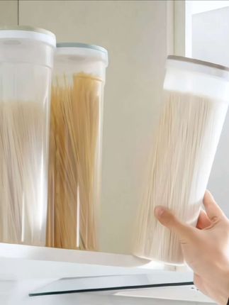 #创作灵感 【挂面收纳桶】厨房定量圆形挂面盒家用大容量食品密封罐筒杂粮储存#面条收纳桶#挂面收纳桶 #杂粮储物罐 #面条储存罐 @DOU+小助手 @DOU+上热门