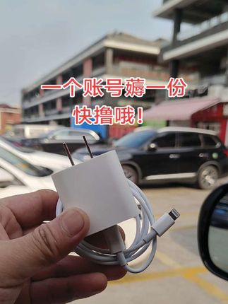 宝宝们!抓紧薅!一个账号撸一份的!#超便宜超划算#数据线#快充#充电器