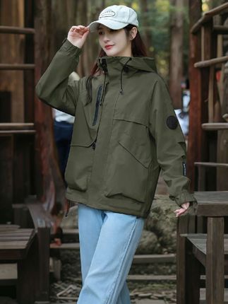 男女同款户外冲锋衣#登山服外套 #男女同款外套 #防风防水外套 #休闲运动外套