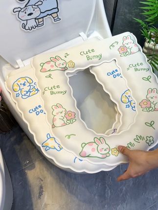 家里卫生间一定要铺上这个软绵绵的香薰马桶垫!不仅舒服还能防溅水哦~ #居家太太马桶垫 #防水马桶垫四季通用