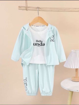 【防晒皮肤衣】宝宝春夏轻薄套装男童女童防紫外线婴儿轻薄透气吸汗#上热门 #高品质童装 #夏季穿搭 #潮童穿搭 #夏日必备