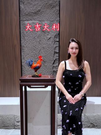 家喻户晓 大吉大利 黄铜高温着色#铜摆件 #家居美学 #大公鸡