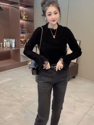 洋气喇叭袖设计#爱了爱了 #韩范穿搭 #气质女人 @抖音电商
