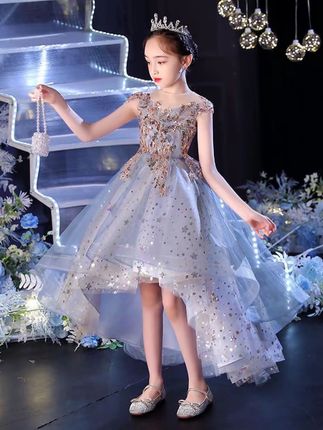 新品巴拉巴拉2025年儿童婚纱礼服女童无袖主持演出走秀蕾丝公主蓬#公主裙 #生女儿就是用来打扮的 #儿童礼服 #超仙连衣裙 #高端童装