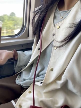 韩系高级感气质上衣两件套ins秋季新款短外套叠穿长袖针织衫#长袖针织衫上衣#长袖上衣#长袖针织衫#针织衫#长袖针织外套