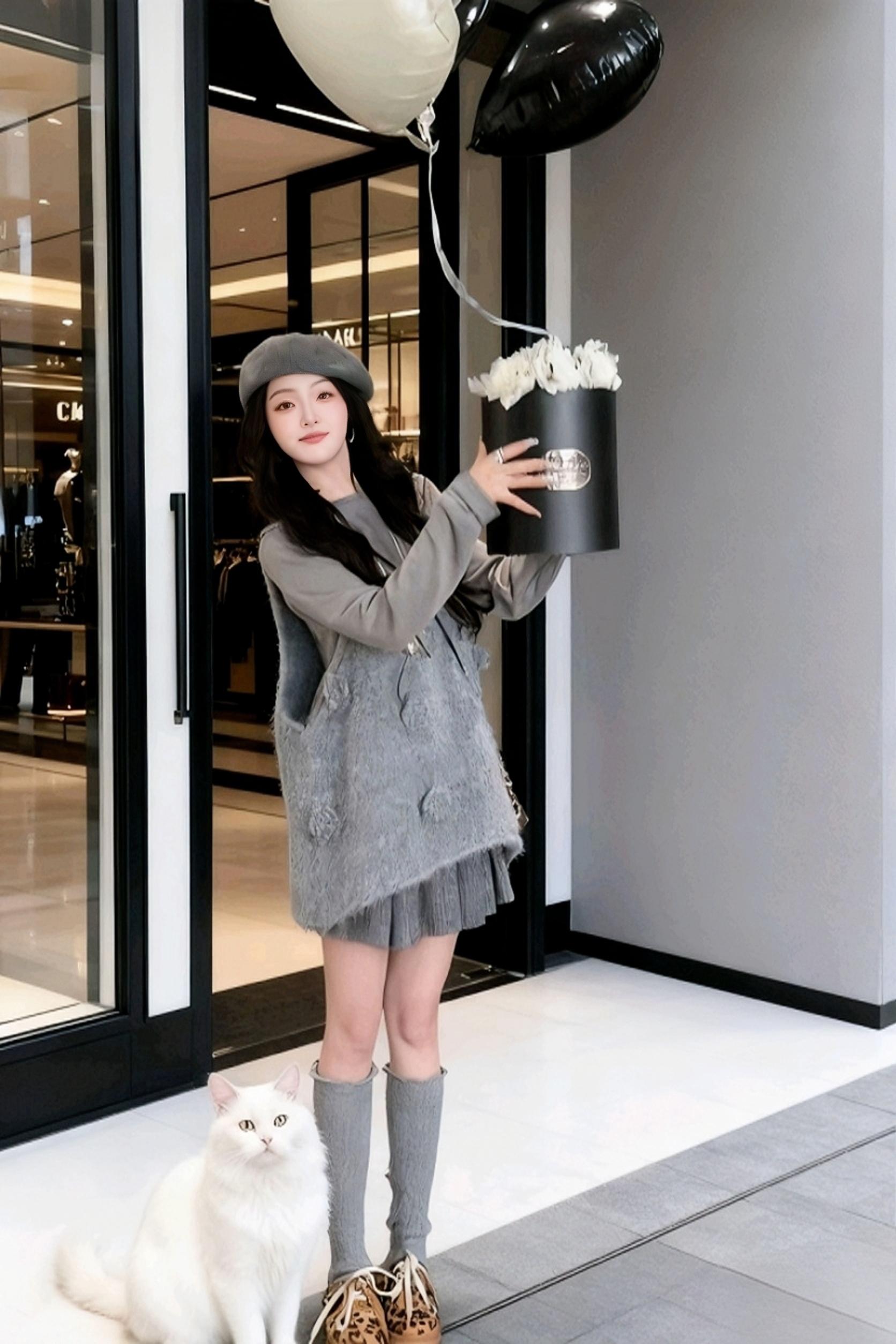 #美丽的小孕妇 #洋气孕妇装 #减龄套装 #时尚街拍美女 #怀孕