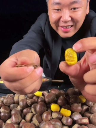 迁西板栗生板栗油栗子燕山板栗京东板栗3/5斤#板栗 #好吃到停不下来 #美味下饭菜 #粉糯香甜 #优质农产品