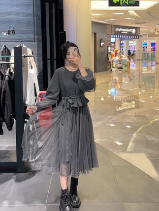 假两件连衣裙,直播间更给力#早秋显身材平价上衣合集