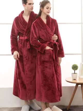 #秋冬浴袍#睡袍#情侣长款浴袍#睡衣家居服