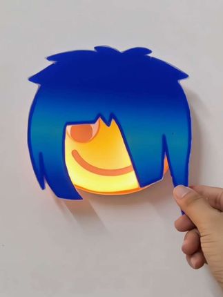 杀马特小夜灯出现了#玩个很新的东西 #杀马特 #小夜灯 #表情包