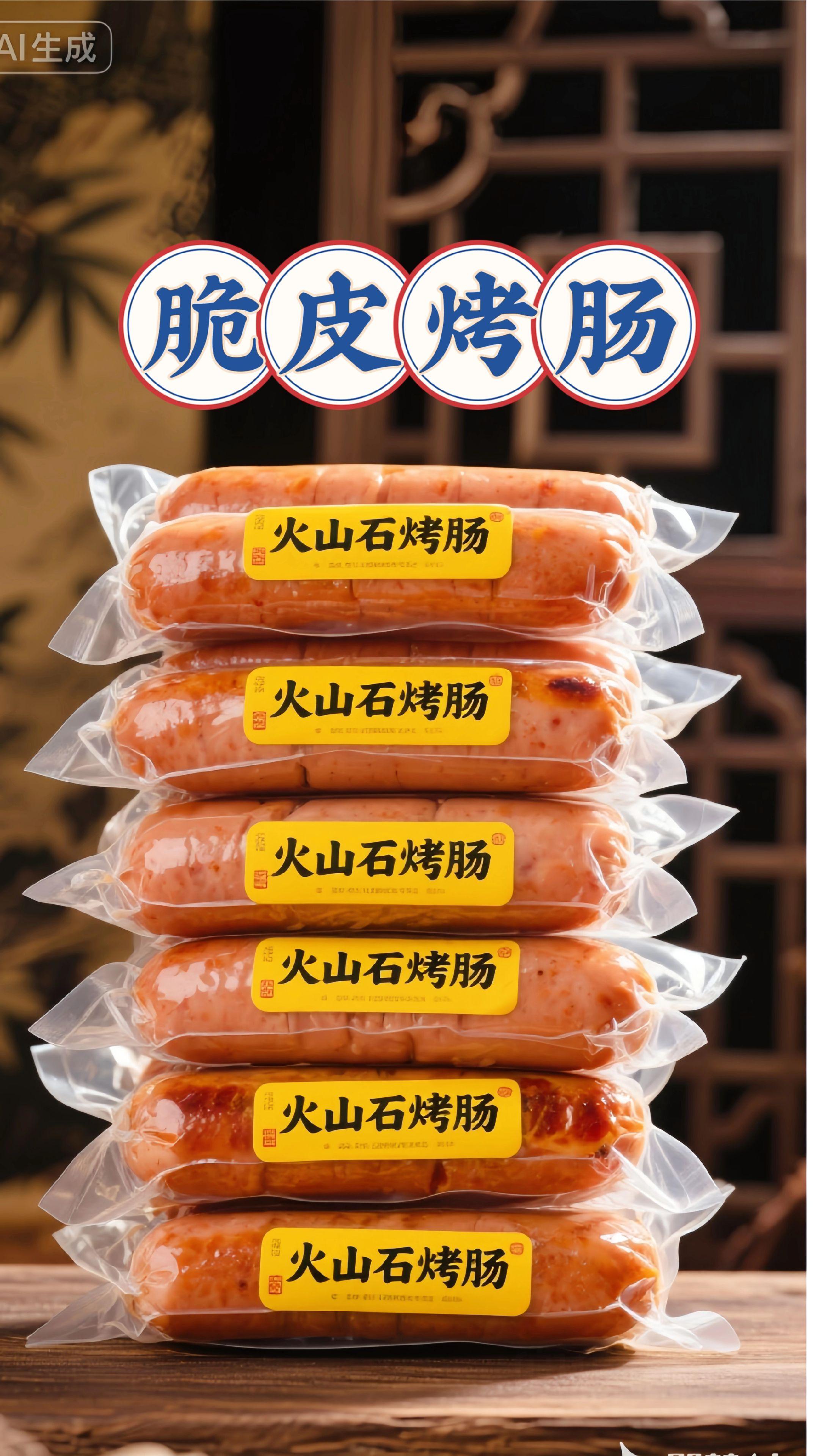 火山石烤肠,一口就上头! 精选猪后腿肉,肥瘦黄金配比,拒绝淀粉充数!火山石板恒温慢烤,外皮烤得金黄焦脆,咬开瞬间肉汁狂飙,肉粒感超扎实! 不添加香精、防腐剂,老人小孩都能吃。早餐配面包、下午茶当点心,热乎现烤的香味儿,隔着两条街都能闻到,解馋又顶饱,谁吃谁夸!#火山石烤肠 #空气炸锅美食 #嘎嘎好吃#大人孩子都爱吃 #烤肠 @DOU+上热门