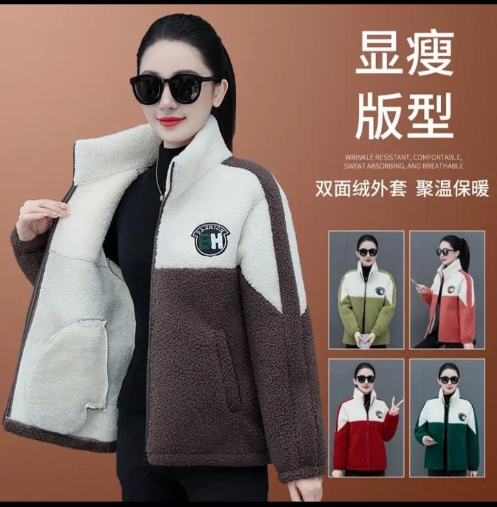 #强烈推荐#这一款装饰拼接的加绒加厚外套#做工精细 #保暖穿搭 #棉服也能穿出时尚感