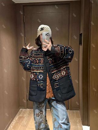 欧货早秋重工撞色拼接设计时尚百搭棉服#叶大菲#穿搭分享 #秋冬穿搭 #欧货女装 #时尚穿搭