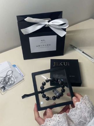 超好看的银曜石手串🖤 #开箱#手串推荐