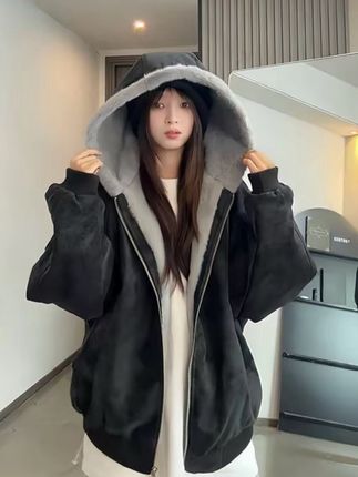 #秋冬男外套 #飞行夹克 #情侣夹克 #加绒外套 #复古外套