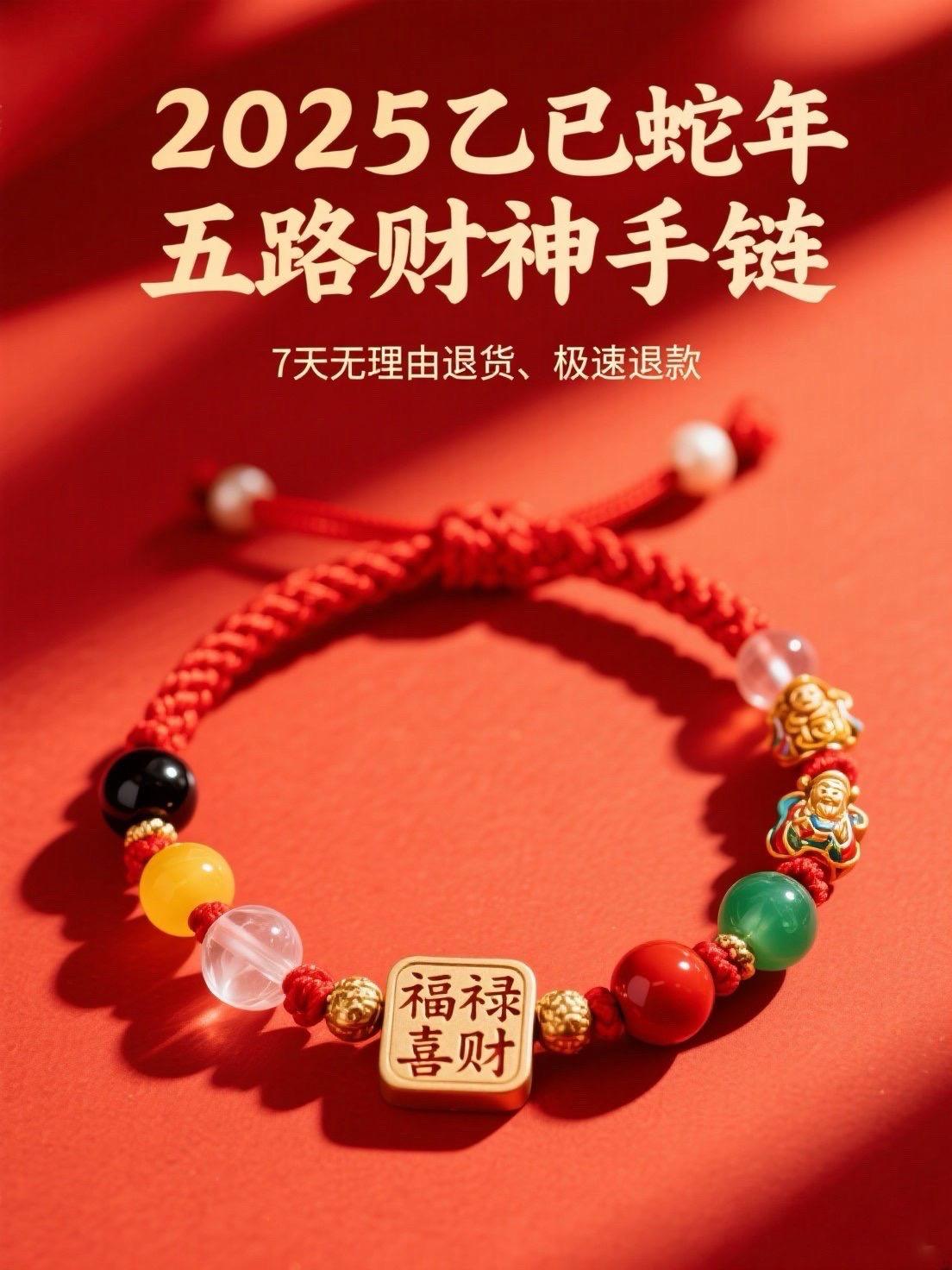 五路财神手链