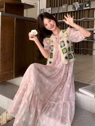 #夏装新款 #气质仙女裙穿搭 #夏季穿搭 #甜美穿搭 #出游穿搭