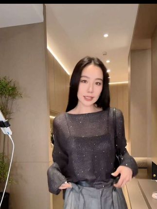 秋季高级设计小众针织衫上衣#针织衫穿搭 #针织衫推荐 #穿搭分享
