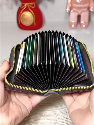 复古风琴卡包多卡位卡驾照小巧卡套零钱包卡包证件包抖音月付钱包#卡包 #风琴卡包 #防水易打理