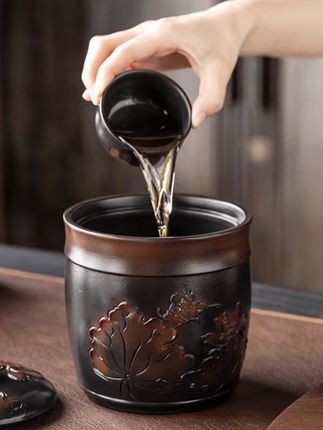 #茶生活 #器物之美 #紫陶茶渣缸 #高端品质 #茶渣缸@DOU+小助手 @DOU+上热门