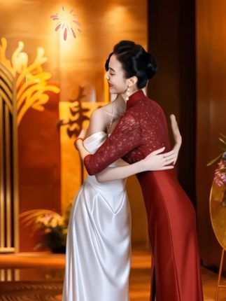 #我要上热门 喜婆婆妈妈婚宴装,春季新款酒红色高定气质婚庆礼服服装旗袍钉珠~#婚庆礼服 #婚宴妈妈装 #婚礼妈妈礼服 #优雅气质 @DOU+小助手