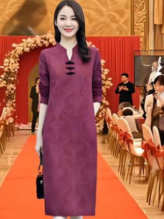 #连衣裙 #秋季穿搭 #优雅气质 #婚礼妈妈礼服 #喜婆婆喜妈妈婚宴装