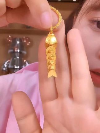 必看!小黄鱼与铜钱梦幻联动,财运滚滚的吊坠等你抢,国风出圈!将好运与财气稳稳“链”住#时尚饰品 #每日分享 #仙女必备#丹丹家的好物