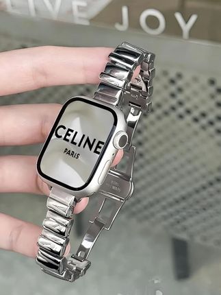 适用AppleWatchS8金属表带高级6不规则S10苹果手表S9细款SE女夏S7