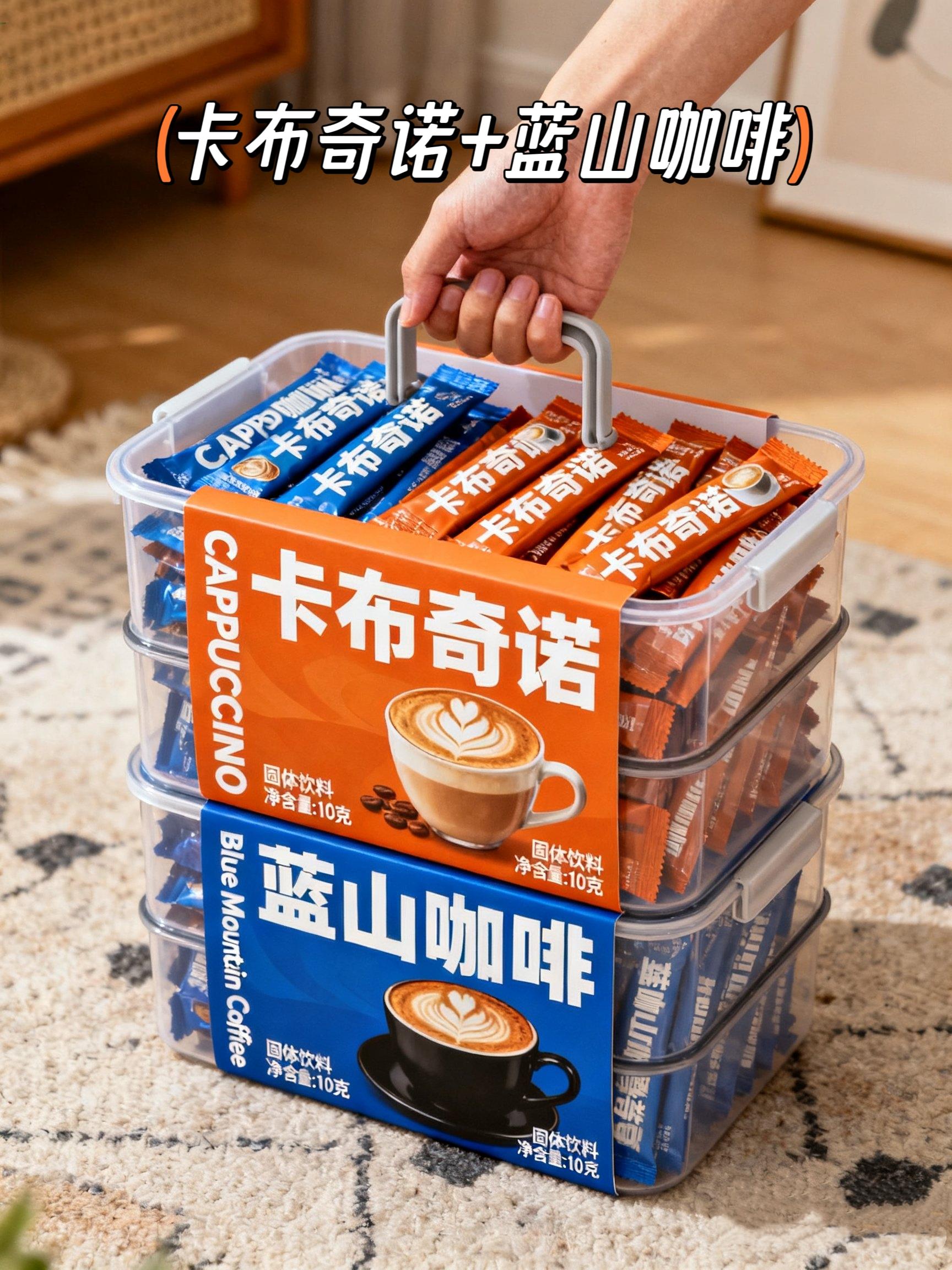 卡布奇诺+蓝山的速溶二合一。卡布奇诺+蓝山的速溶二合一, 奶香味浓到像在喝现做的,丝滑细腻得在嘴里打圈,蓝山的醇厚和卡布奇诺的柔滑融合得恰到好处,每一口都像在咖啡厅打卡,完全没有速溶的涩感~冷热双泡也太贴心了!早上来杯热的,暖乎乎开启元气一天;下午冲杯冰的,清爽解腻超惬意。 #卡布奇诺蓝山 #冷热双泡yyds #下午茶标配 #咖啡 #咖啡日常