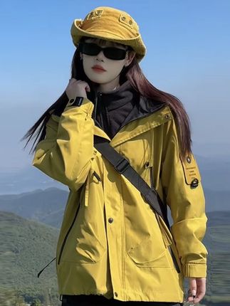 男女同款秋冬加绒加厚三合一冲锋衣外套 #冲锋衣 #每日推荐 #今日分享