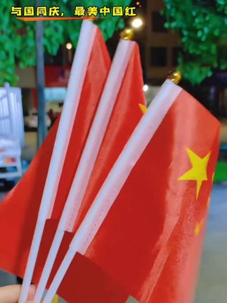 国庆节小国旗五星红旗7号8号手摇旗带杆幼儿园小学活动手拿小红旗 #我和我的祖国 , #少年强则国强 #最可爱的人 #手摇小红旗 #小红旗