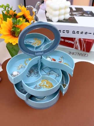 #首饰收纳盒 #旋转首饰收纳盒 #收纳盒