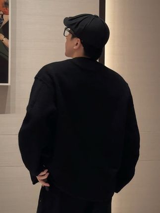 这个羽绒假两件羊毛呢子上身太帅了! #老钱 #羊毛外套 #羽绒服 #高定