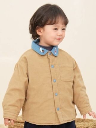 精致刺绣灯芯绒小棉服~#棉服 #新款上新 #萌娃穿搭 #每日童装穿搭分享 #谁穿谁好看