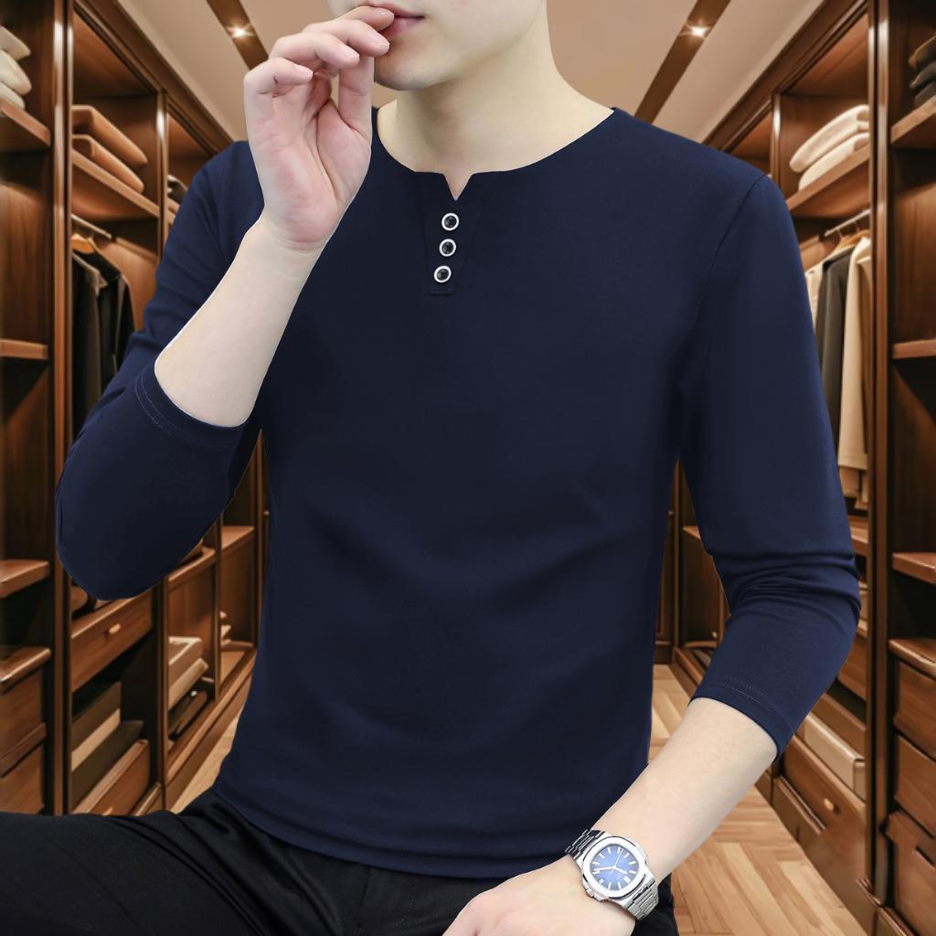2025秋季新款男士长袖T恤。男士长袖T恤,简约百搭,内搭外穿都合适#秋衣男#纯棉长袖#长袖T恤男#纯棉长袖